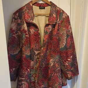 Women's Russell Kemp Colorful Quilted Swing Jacket Size 2X